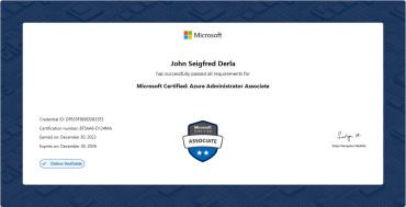 Microsoft Certified: Azure Administrator Associate
