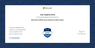 Microsoft Certified: Azure Solutions Architect Expert